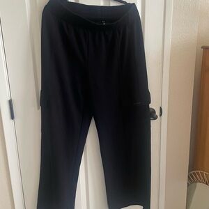 Black Relaxed Fit Pants DKNY